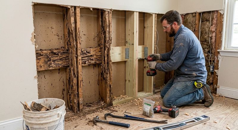 Termite Damage Repair Service in Kansas City, KS